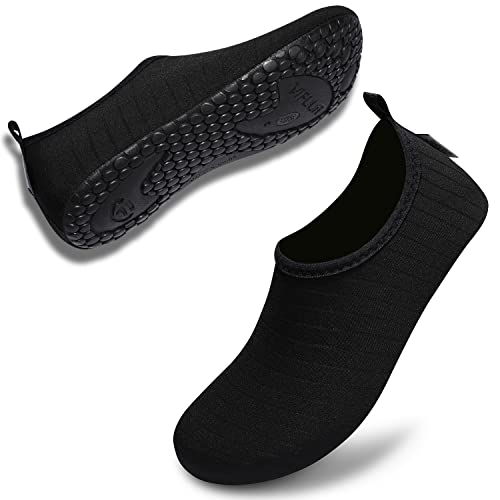 VIFUUR Unisex Water Shoes - Black (34-35)
