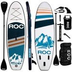 Roc Inflatable Stand Up Paddle Boards with Premium SUP Paddle Board Accessories, Wide Stable Design, Non-Slip Comfort Deck for Youth & Adults (Navy)