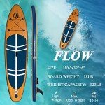 JC-ATHLETICS Inflatable Paddle Board Package - 10'6''x32''x6