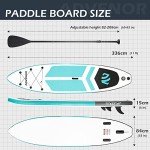 ADVENOR 11'x33 x6 Extra Wide Inflatable Paddleboard Kit