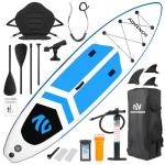 ADVENOR Paddle Board 11'x33 x6 Extra Wide Inflatable Stand Up Paddle Board for Fishing with Rod Holder, Fishing Mounts on 2 Sides, Kayak Seat, Double Blade Paddle,Backpack,Leash,and Hand Pump