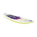 Pelican Flow 106 Hardshell Recreational Paddle Board - White - Durable - Ram-X™ Material - with a Bottom Fin for Paddling, Non-Slip Deck - 10 Ft