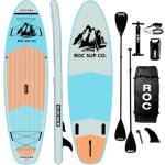 Roc Inflatable Stand Up Paddle Boards with Premium SUP Paddle Board Accessories, Wide Stable Design, Non-Slip Comfort Deck for Youth & Adults (Cloud)