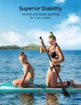 EVAJOY Inflatable Stand Up Paddle Board 11'×32"×6" Around with iSUP Accessories & Waterproof Bag, Portable Hand Pump for Racing Touring Fishing , Safety Leash, Main Fin