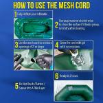 AquaPro Liquid Patch Waterproof Repair Kit for PVC Inflatable Boats, Rafts, ISUPs, Paddle Boards, Above Ground Pools, Hot Tubs, and Underwater Gear (Sealer +Cord)