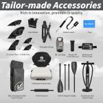 iTAOSTAR W02B 33" Inflatable Paddle Board with Seat, More Fun Inflatable Paddleboard with 5 Fins for Better Balance, Stand Up Paddle Board with Premium SUP Accessories for Adults of All Skill Levels