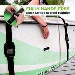 Gradient Fitness SUP & Kayak Carry Strap – Hands-Free Paddle Board, Surfboard & Kayak Carrier with Padded Shoulder Sling – Adjustable Paddleboard Accessory for Men & Women (Black)
