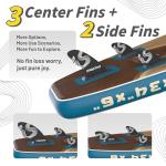 iTAOSTAR W02B 33" Inflatable Paddle Board with Seat, More Fun Inflatable Paddleboard with 5 Fins for Better Balance, Stand Up Paddle Board with Premium SUP Accessories for Adults of All Skill Levels