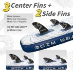 iTAOSTAR A02CP 35" Extra Wide Paddle Board, Stand Up Paddle Board with Seat, Stable Wide Inflatable Paddle Boards for Adults/Family/Youth of All Skill Levels