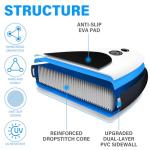 ADVENOR Paddle Board 11'x33 x6 Extra Wide Inflatable Stand Up Paddle Board for Fishing with Rod Holder, Fishing Mounts on 2 Sides, Kayak Seat, Double Blade Paddle,Backpack,Leash,and Hand Pump