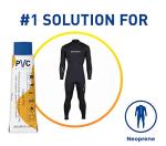 AquaPro Liquid Patch Waterproof Repair Kit for PVC Inflatable Boats, Rafts, ISUPs, Paddle Boards, Above Ground Pools, Hot Tubs, and Underwater Gear (Sealer +Cord)