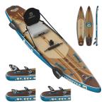 iTAOSTAR W02B 33" Inflatable Paddle Board with Seat, More Fun Inflatable Paddleboard with 5 Fins for Better Balance, Stand Up Paddle Board with Premium SUP Accessories for Adults of All Skill Levels