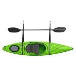 Single Kayak Rack - 55lb Capacity Wall or Ceiling Storage Straps for Surfboards, Paddleboards, SUP, or Canoe - Adjustable Kayak Hanger by RAD Sportz