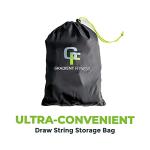 Gradient Fitness SUP & Kayak Carry Strap – Hands-Free Paddle Board, Surfboard & Kayak Carrier with Padded Shoulder Sling – Adjustable Paddleboard Accessory for Men & Women (Black)