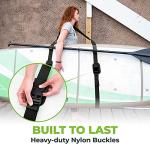 Gradient Fitness SUP & Kayak Carry Strap – Hands-Free Paddle Board, Surfboard & Kayak Carrier with Padded Shoulder Sling – Adjustable Paddleboard Accessory for Men & Women (Black)