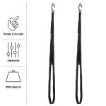 Single Kayak Rack - 55lb Capacity Wall or Ceiling Storage Straps for Surfboards, Paddleboards, SUP, or Canoe - Adjustable Kayak Hanger by RAD Sportz