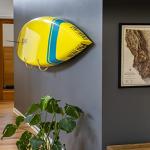 StoreYourBoard Minimalist Wood SUP Rack, Standup Paddleboard and Surfboard Wall Mount Storage Hooks, Solid Wood Display, Holds 40 lbs