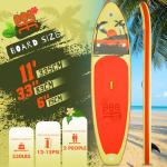 FunWater SUP Inflatable Stand Up Paddle Board Ultra-Light Inflatable Paddleboard with Accessories, Fin, Adjustable Paddle, Pump, Backpack, Leash