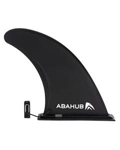 Abahub 9'' SUP Fin Inflatable Paddle Board Replacement Fins, Quick Release Slide in Detachable Center Surfboard Fin for Surfing, iSUP Stand UP Paddleboard Inflatable Boards 9 Inch Black
