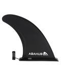 Abahub 9'' SUP Fin Inflatable Paddle Board Replacement Fins, Quick Release Slide in Detachable Center Surfboard Fin for Surfing, iSUP Stand UP Paddleboard Inflatable Boards 9 Inch Black