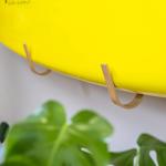 StoreYourBoard Minimalist Wood SUP Rack, Standup Paddleboard and Surfboard Wall Mount Storage Hooks, Solid Wood Display, Holds 40 lbs