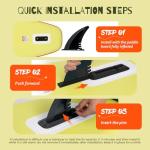 FunWater SUP Inflatable Stand Up Paddle Board Ultra-Light Inflatable Paddleboard with Accessories, Fin, Adjustable Paddle, Pump, Backpack, Leash