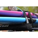 Dorsal Surfboard Tie Down Straps - 15 Ft Roof Rack for Surf, Kayak, SUP, Black 2 Pack