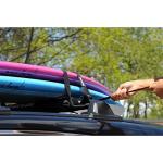 Dorsal Surfboard Tie Down Straps - 15 Ft Roof Rack for Surf, Kayak, SUP, Black 2 Pack