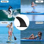 Anfyko 9" Paddle Board Fin Repalcement Universal, Nylon Fiberglass Reinforced, No-Tool Installation, Single Center Fin for Most Inflatable SUPs, Surfboard, Stand-up Paddleboard, Longboard - (1PCS)
