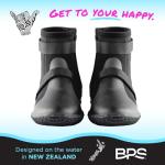 BPS Neoprene 3mm Dive Boots with Easy on and Easy Off Design - Boots for Water Sports Canoying Swim Fins Watersports Rafting SUP Kayaking Surfing - for Men and Women (Size 12)