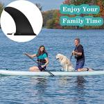 Anfyko 9" Paddle Board Fin Repalcement Universal, Nylon Fiberglass Reinforced, No-Tool Installation, Single Center Fin for Most Inflatable SUPs, Surfboard, Stand-up Paddleboard, Longboard - (1PCS)