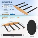 Hang 11 Vertical Surfboard Rack - Surf Racks for Wall, Sustainable Hardwood Surf Board Holder with Rubber Mat, Surfboard Wall Mount, Paddle Board & SUP Garage Storage (4 arms / 3-4 boards)