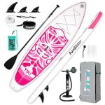 FunWater Inflatable 10'6×33"×6" Ultra-Light SUP for All Skill Levels Everything Included with Stand Up Paddle Board, Adj Paddle, Pump, ISUP Travel Backpack, Leash, Waterproof Bag