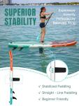Niphean Inflatable Stand Up Paddle Board with Stabiltrac Fin Design and SUP Accessories, Anti-Slip EVA Deck, 10’6’’ Inflatable Paddle Boards for Adults & Youth of All Skill Levels