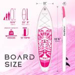 FunWater Inflatable 10'6×33"×6" Ultra-Light SUP for All Skill Levels Everything Included with Stand Up Paddle Board, Adj Paddle, Pump, ISUP Travel Backpack, Leash, Waterproof Bag