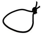 Santa Barbara Surfing SBS - Leash String Cord for Surfboard, Longboard and SUP - 4 Pack (Black)