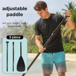 SereneLife Inflatable Stand Up Paddle Board (6 Inches Thick) with Premium SUP Accessories & Carry Bag | Wide Stance, Bottom Fin for Paddling, Surf Control, Non-Slip Deck | Youth & Adult Standing Boat