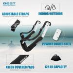 Best Marine and Outdoors Kayak Storage Rack, 2 Premium Wall Mount Racks, Kayaks & SUP Paddle Boards, 125lb Weight Capacity Garage Hanger, Indoor Outdoor Paddleboard Holder & Kayaking Accessories