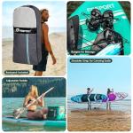 FBSPORT 11' Premium Stand Up Paddle Board, Yoga Board with Durable SUP Accessories & Carry Bag | Wide Stance, Surf Control, Non-Slip Deck, Leash, Paddle and Pump for Youth & Adult