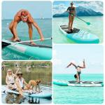 FBSPORT 11' Premium Stand Up Paddle Board, Yoga Board with Durable SUP Accessories & Carry Bag | Wide Stance, Surf Control, Non-Slip Deck, Leash, Paddle and Pump for Youth & Adult
