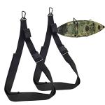 Kayak Wall Hanging Storage Strap Nylon Kayak Hoist Sling for Garage Indoor and Outdoor Kayak & SUP Paddle Board Hangers Comes with Carabiner Fully Adjustable Length & Easy Install