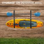 Kayak Wall Hanging Storage Strap Nylon Kayak Hoist Sling for Garage Indoor and Outdoor Kayak & SUP Paddle Board Hangers Comes with Carabiner Fully Adjustable Length & Easy Install