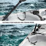 Go Pal PS1 Heavy Duty Kayak Paddle Leash, Retractable Fishing Rod Tether with 5.9" Belt, Paddle Board Accessories, Pole Straps, Fishing Lanyard Stretches to 79", 2 Pack