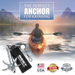 Best Marine and Outdoors Kayak Anchor, 3.5 Pound Anchor System Kit for Kayaks, Canoes, SUP Paddle Boards & Jet Skis, Fishing, Boating & Kayaking Accessories (Silver)