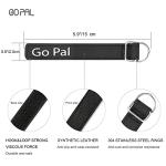 Go Pal PS1 Heavy Duty Kayak Paddle Leash, Retractable Fishing Rod Tether with 5.9" Belt, Paddle Board Accessories, Pole Straps, Fishing Lanyard Stretches to 79", 2 Pack