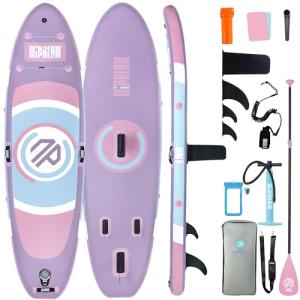 Niphean（Ultra-Light）Inflatable Paddle Board with (Beginner Friendly) StabilTrac Fin and Durable SUP Accessories, 10' Stand Up Paddle Boards for Adults & Youth, Versatile Yoga Paddle Board, Gift Ideas