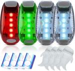 4Pack Kayak Lights with IPX8 Fish-shaped Waterproof Bag, Battery Operated Navigation Lights for Night Kayaking, Clip on for Paddle board, Pontoon Boat, Dinghy, Canoe, Jetski, Kayak Accessories-Amzonly