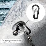 Go Pal PS1 Heavy Duty Kayak Paddle Leash, Retractable Fishing Rod Tether with 5.9" Belt, Paddle Board Accessories, Pole Straps, Fishing Lanyard Stretches to 79", 2 Pack