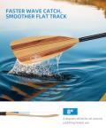 OCEANBROAD SUP Paddle - Adjustable Stand-Up Paddle for Paddleboard Kayak, Adjustable Aluminum Alloy Shaft 68" - 84", 3-Piece, Wood Print