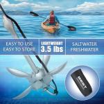 Best Marine and Outdoors Kayak Anchor, 3.5 Pound Anchor System Kit for Kayaks, Canoes, SUP Paddle Boards & Jet Skis, Fishing, Boating & Kayaking Accessories (Silver)